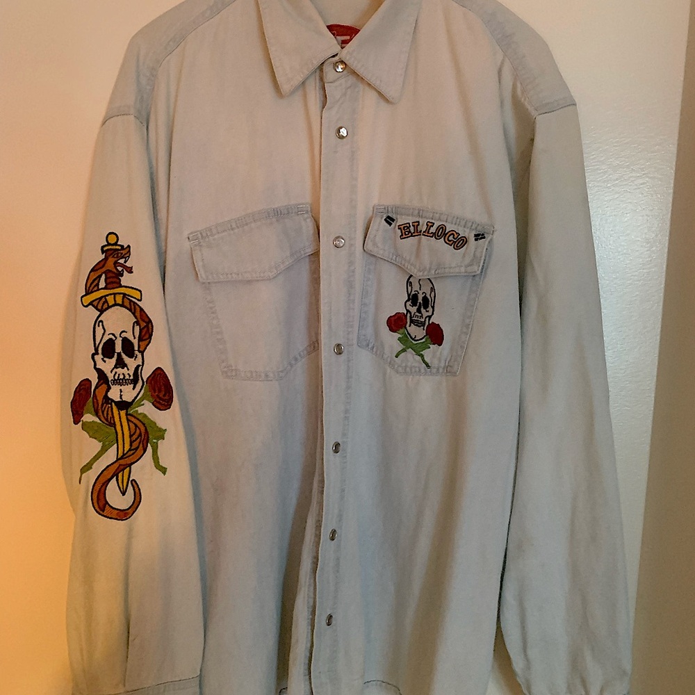 Joe’s Vintage Denim shirt. 1992. With patches